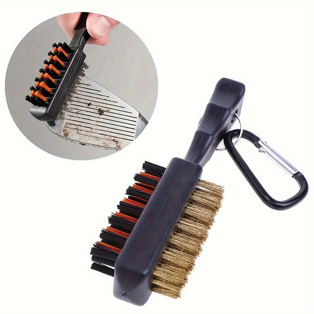 1pc Golf Ball Cleaning Brush, Double Sided Metal Bristles For Deep Cleaning, Golf Accessories