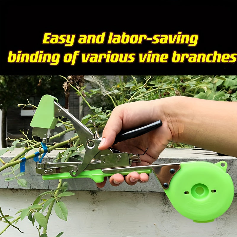 1 Pack - Vine Binding Machine - Automated Garden Tool for Grape, Eggplant, Cucumber & Chili - Time-Efficient, Effortless Knotting, User-Friendly Design - The Ultimate Farming Assistant for A Thriving Garden