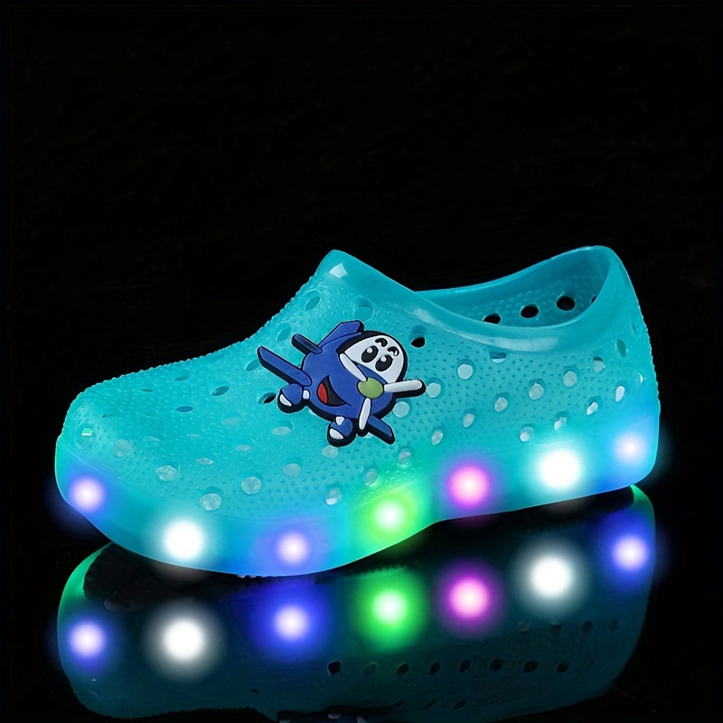 Boys Girls Clogs With Charms, Garden Shoes, Comfortable Lightweight Hollow Out Sandals, Spring And Summer