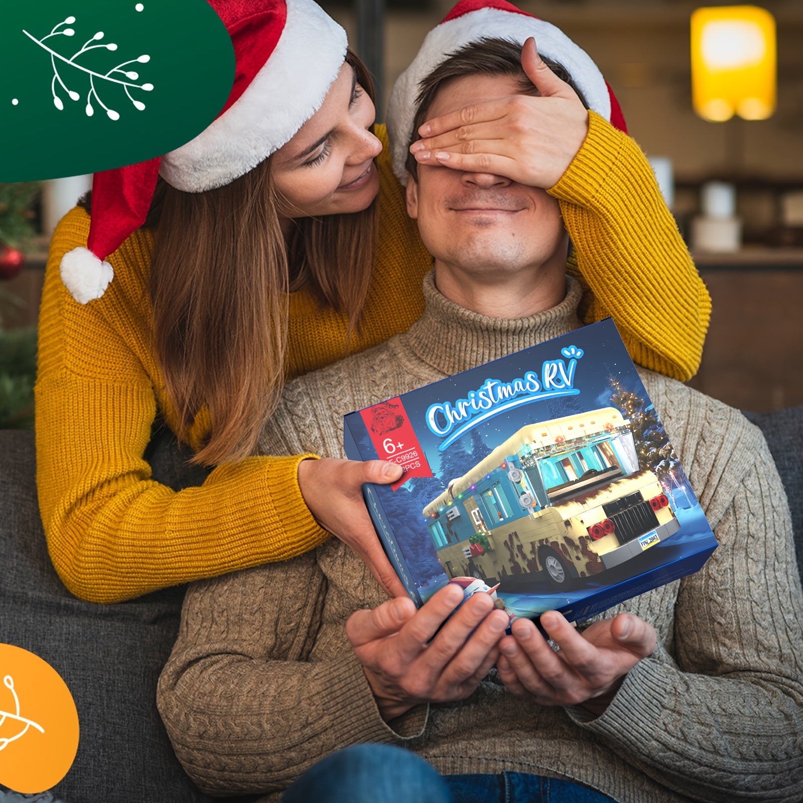 532pcs Cousin Eddie's RV Block Model Building Set - Bright Colors, Desktop Decoration - Educational Block Toys - A Must Buy For Fans - Great Gift For Christmas And Halloween!