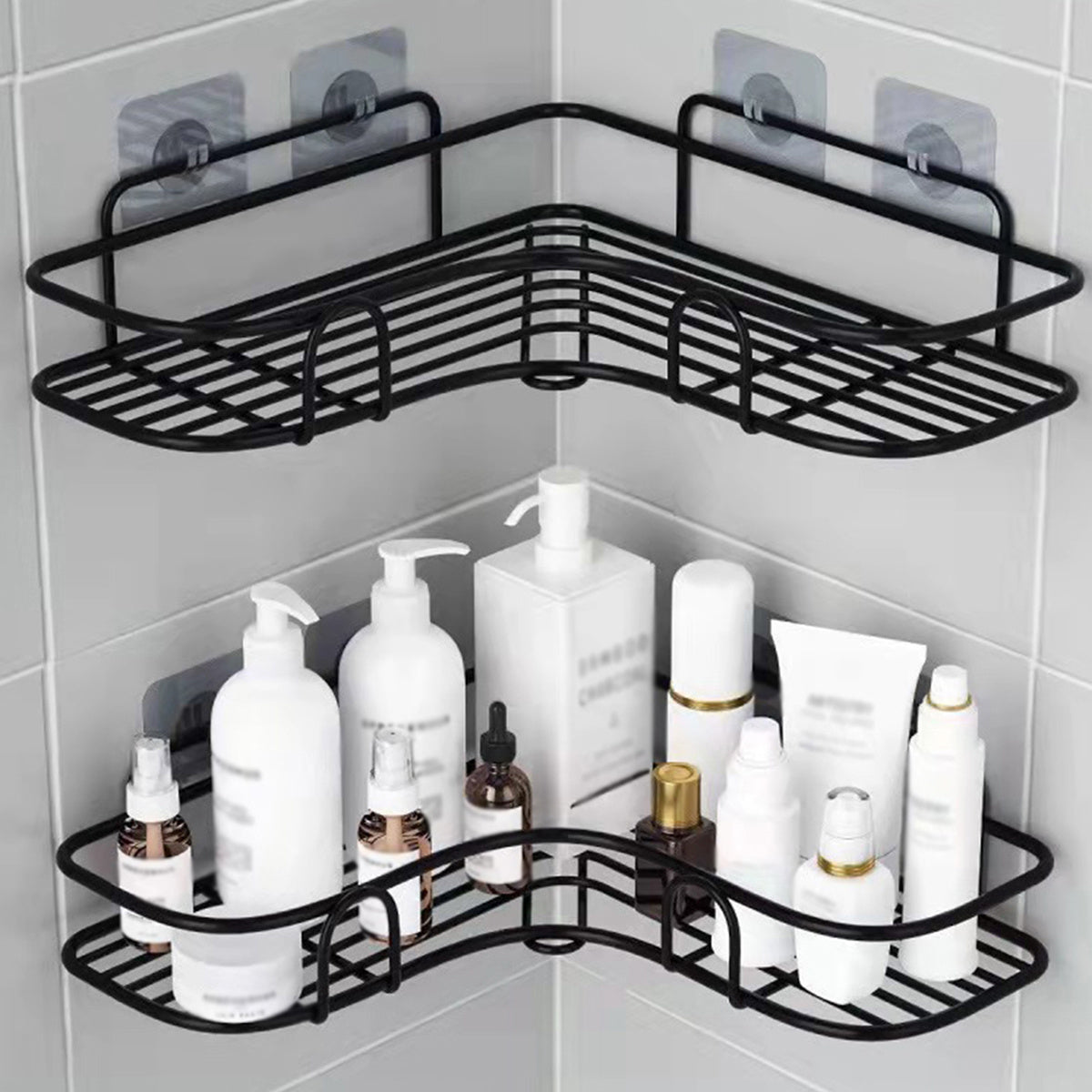 [Cast Iron Shower Shelf] 1pc Cast Iron Corner Shower Shelf