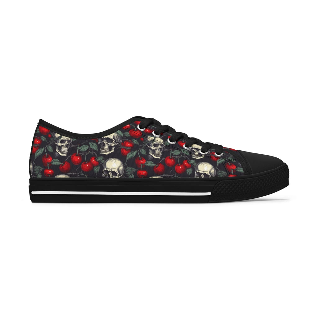 Cherries & Chains Women's Low Top Sneakers