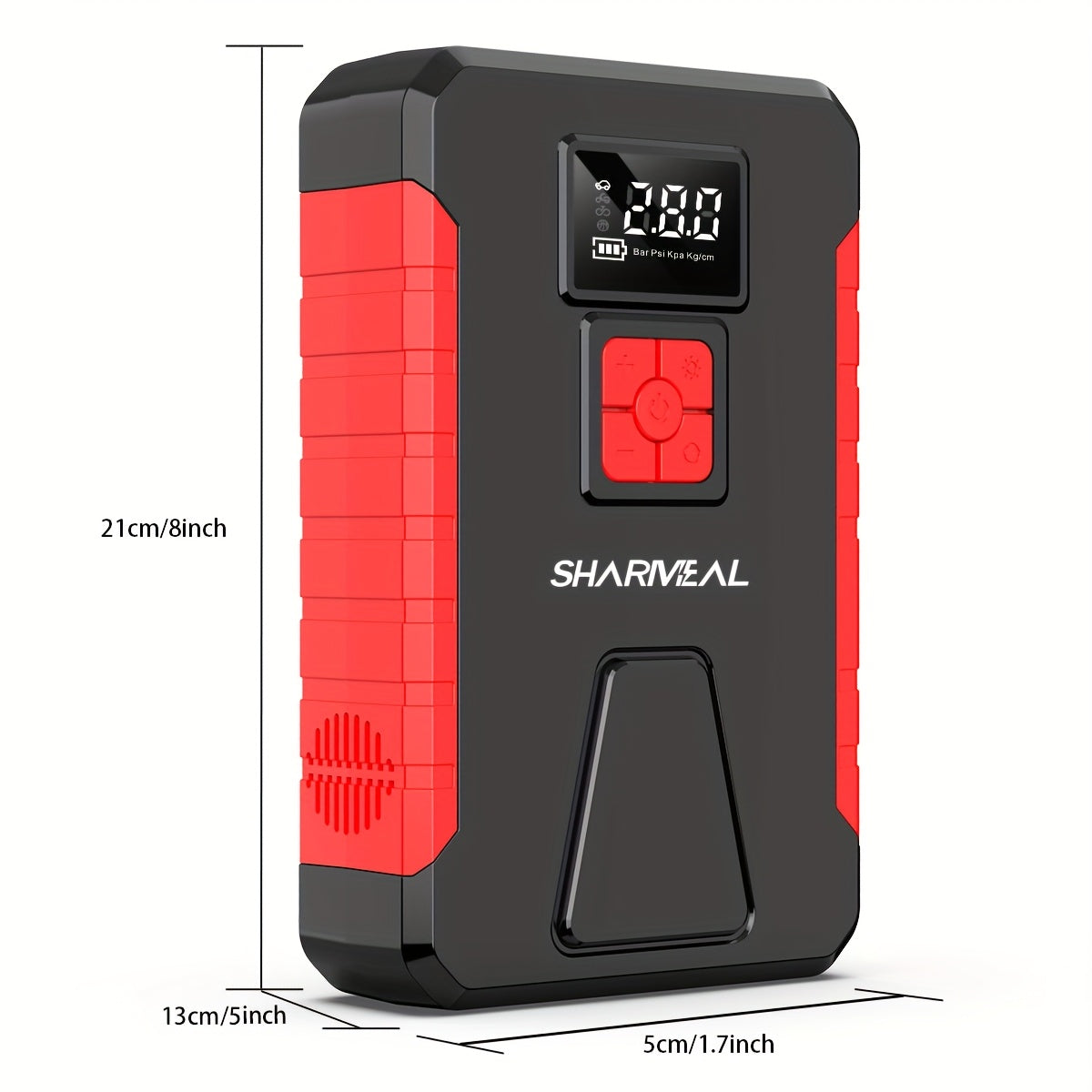 SHARMEAL 4500A Peak Automotive Jump Starter & 150PSI Tire Inflator, Air Compressor Car Jump Starter,