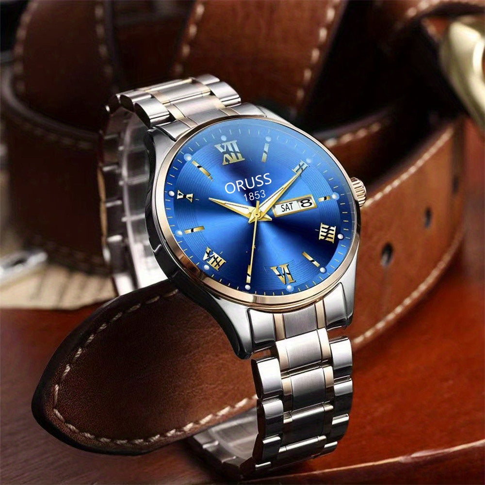 Classis Men's Watch Waterproof Luminous Durable Business Sports Wrist Watch, Ideal choice for Gifts