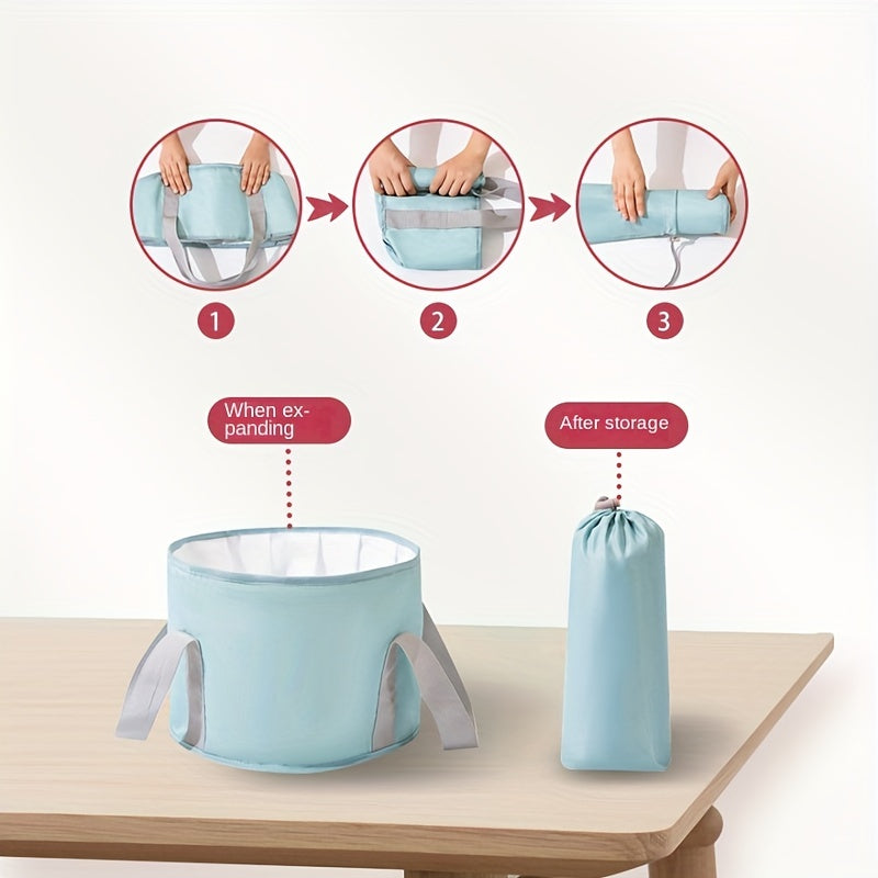 Portable Foot Soaking Tub with Handle, Suitable for Fishing, Travel, and Camping, Insulated Foldable Foot Bath, Travel Foldable Foot Soaking Bag, Foot Soaking Tub, Portable Foot Soaking Tub