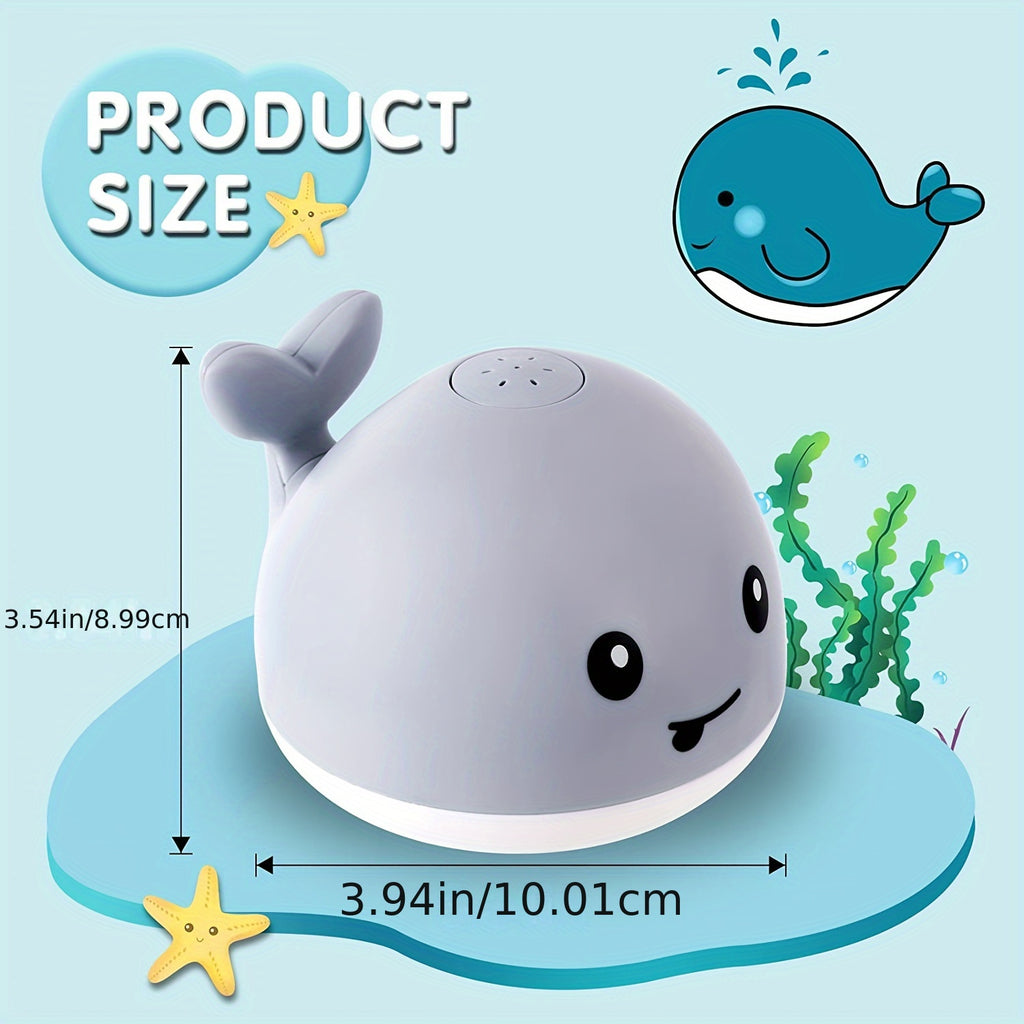 2024 Upgraded Whale Bath Toy With Charging Dock, Gigilli Rechargeable Bath Toys, Light Up Bath Fountain Toy, Spray Water Bathtub Toy Sprinkler For Kids Girls Boys Gifts