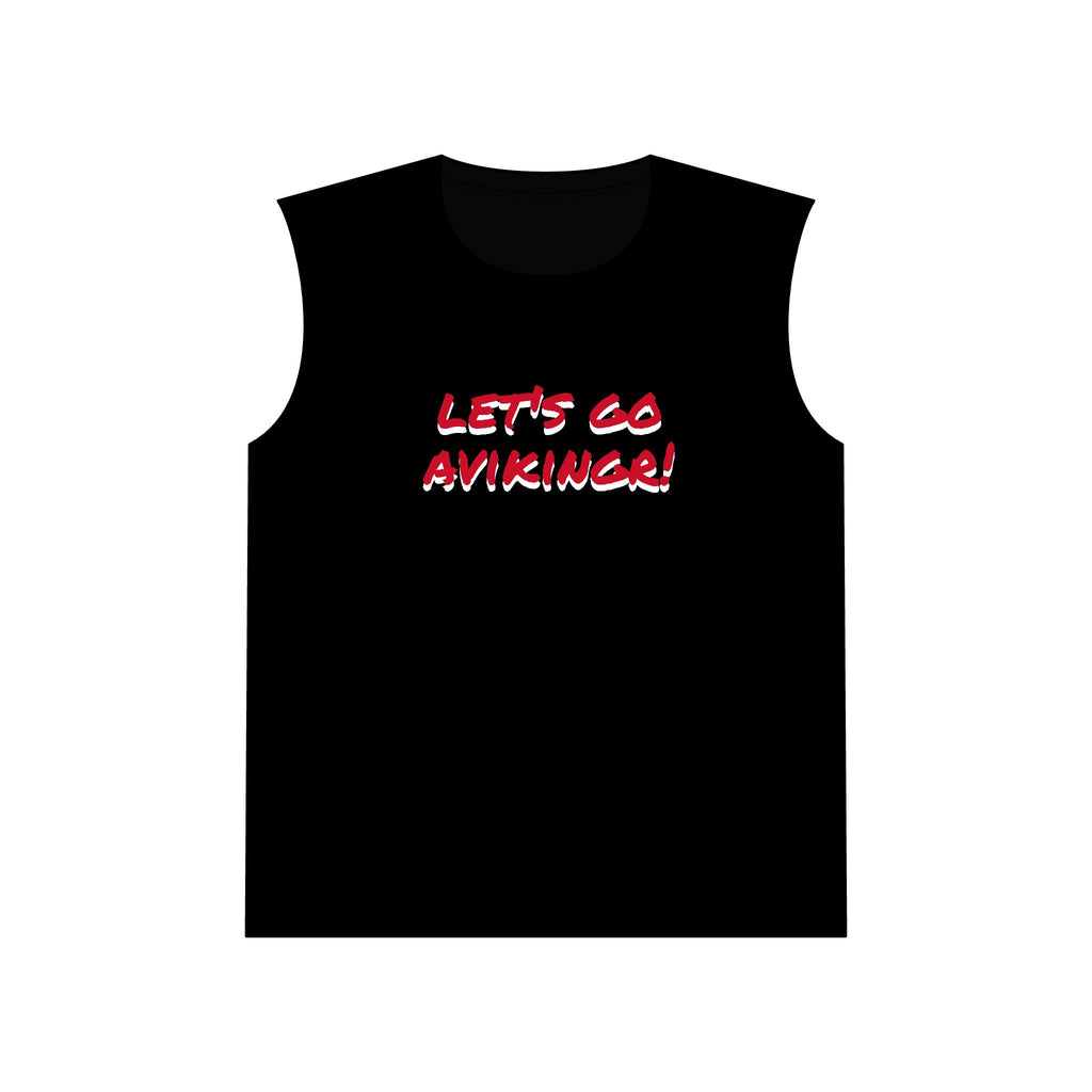 Viking Muscle Tank — "Let's Go Aviking!" Shield Back Graphic