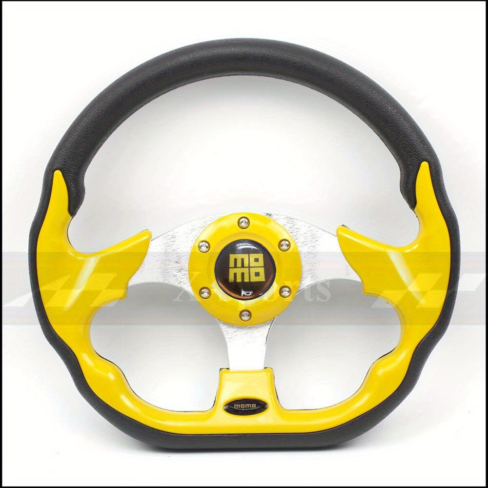 320mm Lightweight Racing Steering Wheel - Durable Aluminum Frame, Soft PU Grip - Universal Fit for Sports Cars
