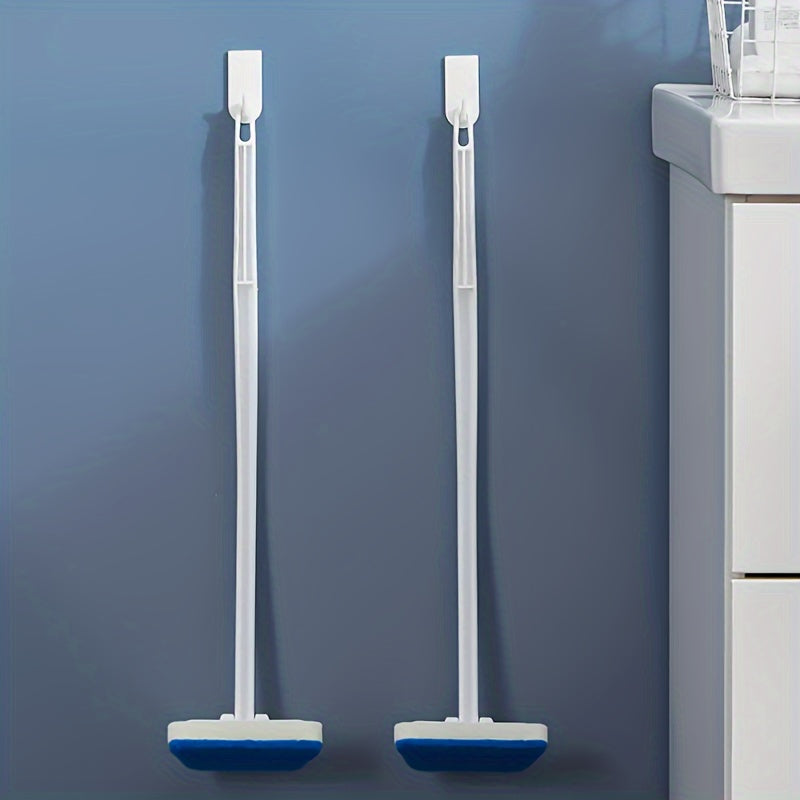 [3pcs Multi-Functional Bathroom Brush] 1pc/3pcsMulti-Functional Bathroom Wall Brush Long Handle Removable Household Floor Bathtub Brushes Ceramic Tile Sponge Cleaning Brush