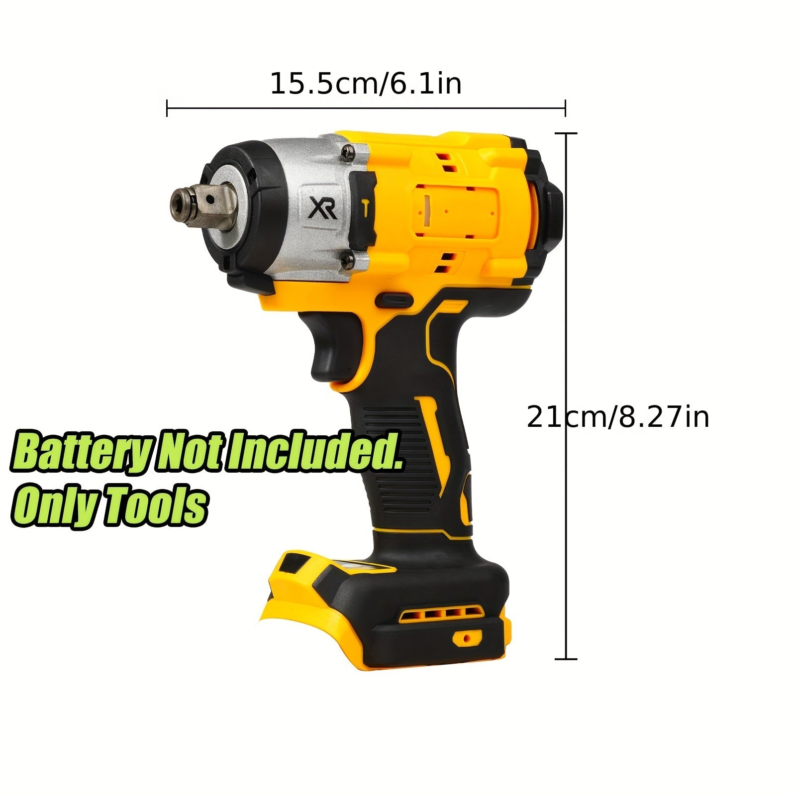 Impact Wrench High Power Impact Gun Bare Machine 430n.m-3600 Rpm-no Sharp Impact Medium Impact Driver-suitable DeWALT-3 In 1 Impact Wrench-suitable For Automotive And Home Use