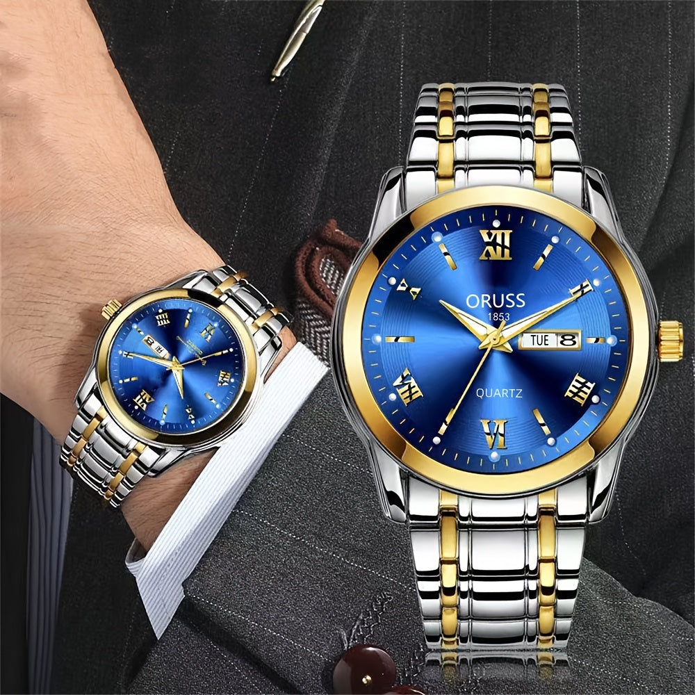 Classis Men's Watch Waterproof Luminous Durable Business Sports Wrist Watch, Ideal choice for Gifts