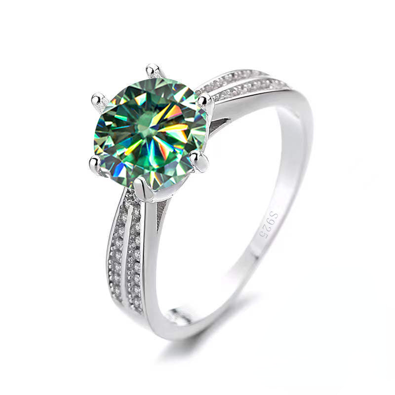 Tancise Original 925 Sterling Silvery Ring Moissanite Moissanite with Certificate Fine Jewelry Wedding Engagement Rings for Women