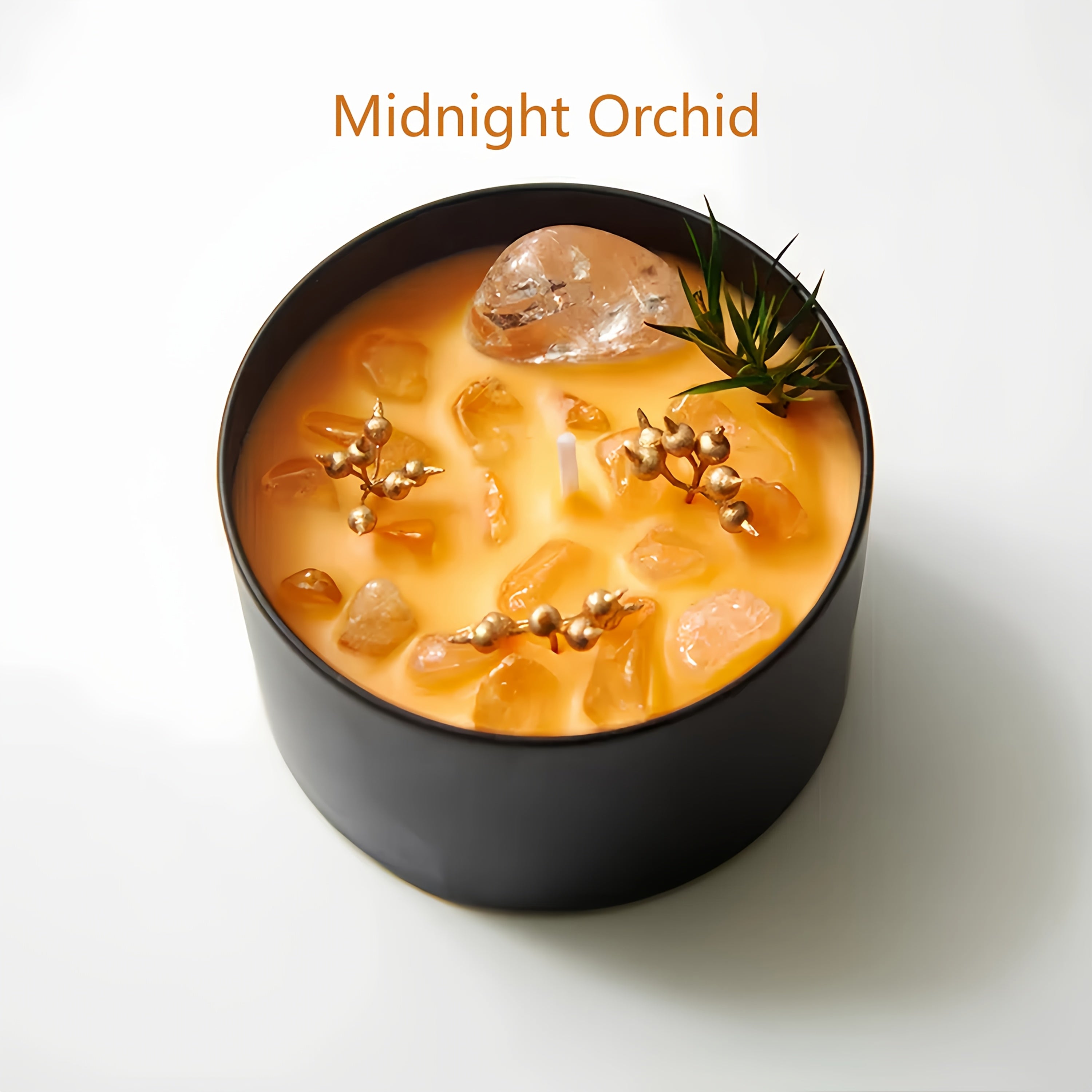 1pc of Scented Crystal Candles Made from Natural Soy Wax, 8Oz Natural Stone Candles, Ideal for Holiday Gifts, The Perfect Option for Thanksgiving And Christmas Decorations