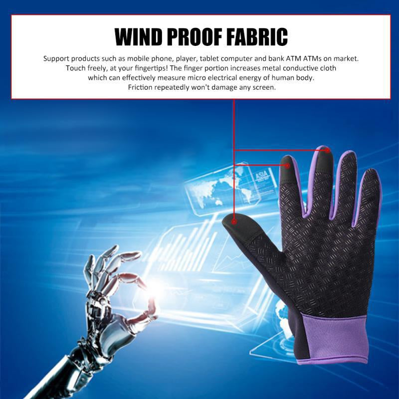 Men'S and Women'S Outdoor Touchscreen Windproof Gloves - Full-Finger Design, Warm-Keeping, Gloves for Cold Weather, Winter Gloves|Stylish Glove Design|Warm Gloves