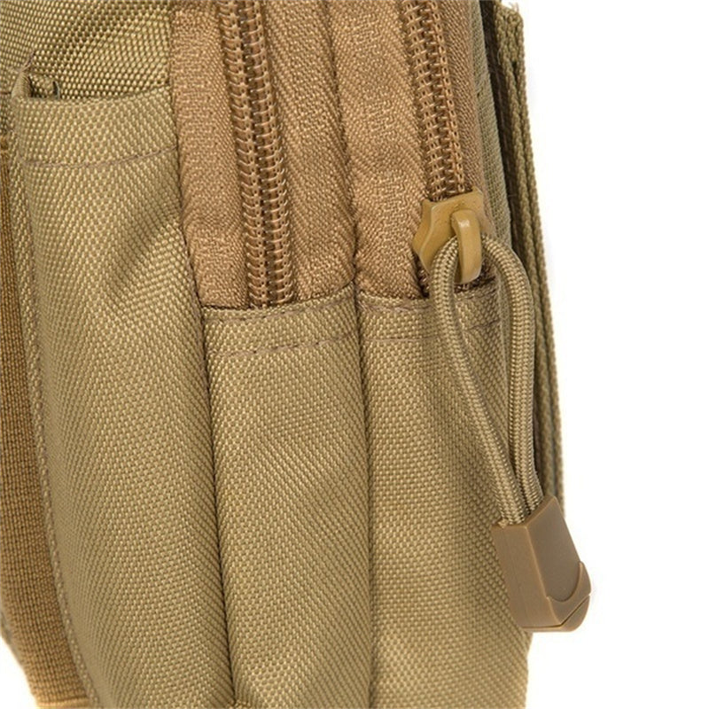 Men's Tactical Slim Fanny Pack - High Quality Oxford Fabric, Adjustable Straps, Multiple Pockets for Smartphones, Wallets & Keys, Ideal for Travel, Hiking & Outdoor Sports