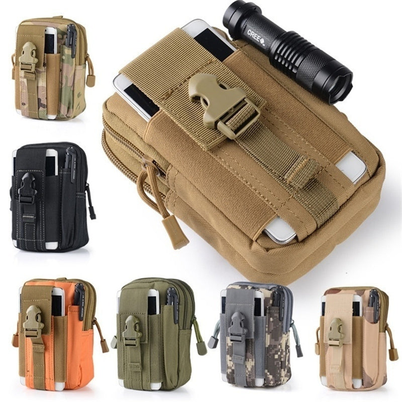Men's Tactical Slim Fanny Pack - High Quality Oxford Fabric, Adjustable Straps, Multiple Pockets for Smartphones, Wallets & Keys, Ideal for Travel, Hiking & Outdoor Sports