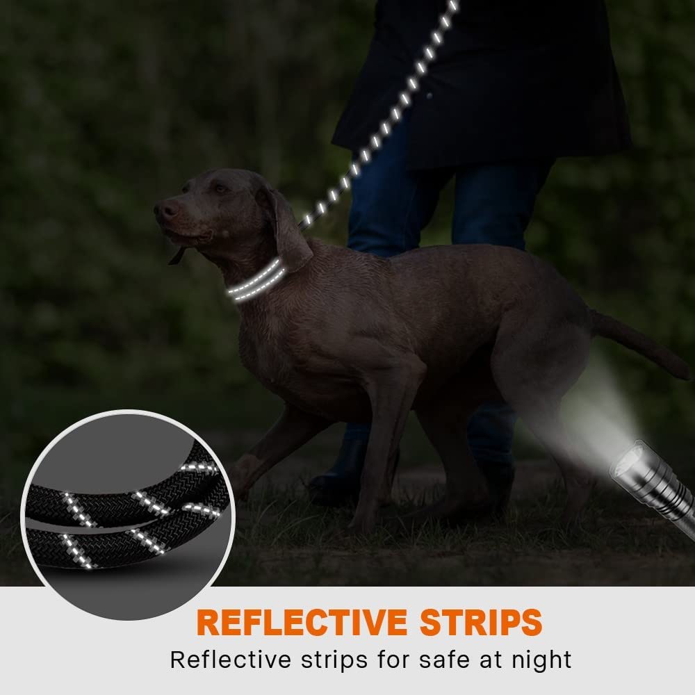 JOYTALE Reflective Dog Leash with Comfortable Padded Handle - Ideal for Small, Medium, and Large Dogs - 4/5/6 FT Length Options Available