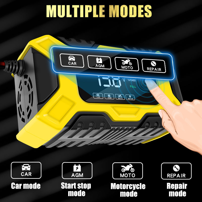 [Besper Smart Battery Charger] Besper 12V 6A Smart Battery Charger - Automatic Pulse Repair - AGM/Gel/Lead Acid Compatible for Cars, Trucks, Motorcycles & Lawn Mowers