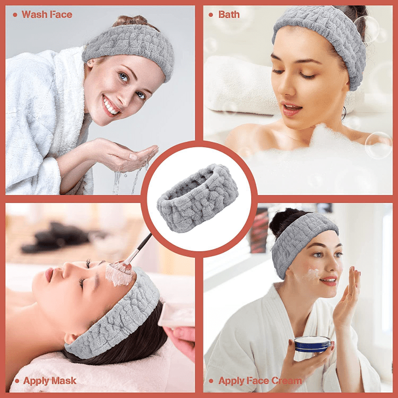 Women Ladies Elastic Non-Slip Headscarf, Makeup Headwear, for Washing Face, Bathing, Yoga, Sports and Running