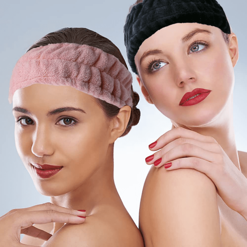 Women Ladies Elastic Non-Slip Headscarf, Makeup Headwear, for Washing Face, Bathing, Yoga, Sports and Running