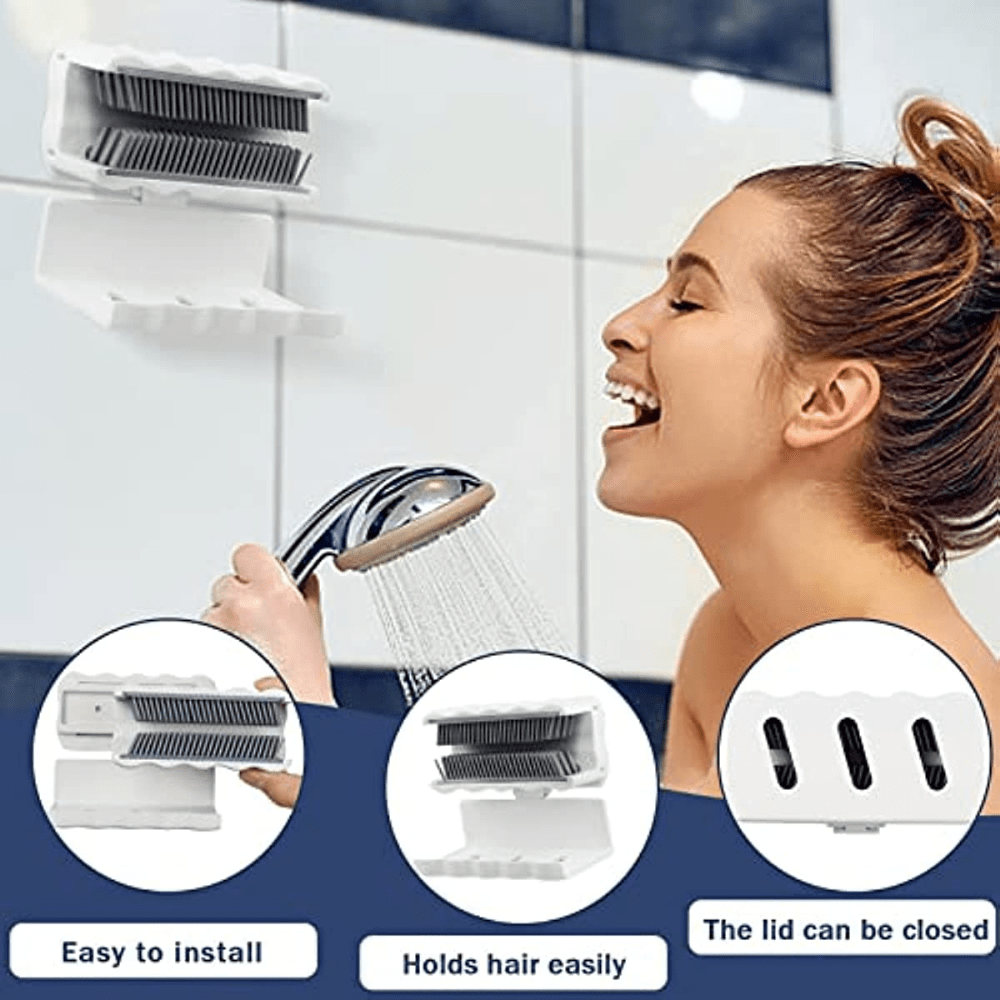 Premium Shower Hair Catcher - 1pc Set - Effectively Traps Hair, Prevents Clogs, Hassle-Free Cleaning for a Sparkling Shower