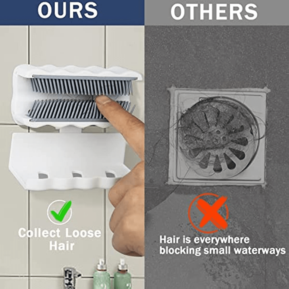 Premium Shower Hair Catcher - 1pc Set - Effectively Traps Hair, Prevents Clogs, Hassle-Free Cleaning for a Sparkling Shower