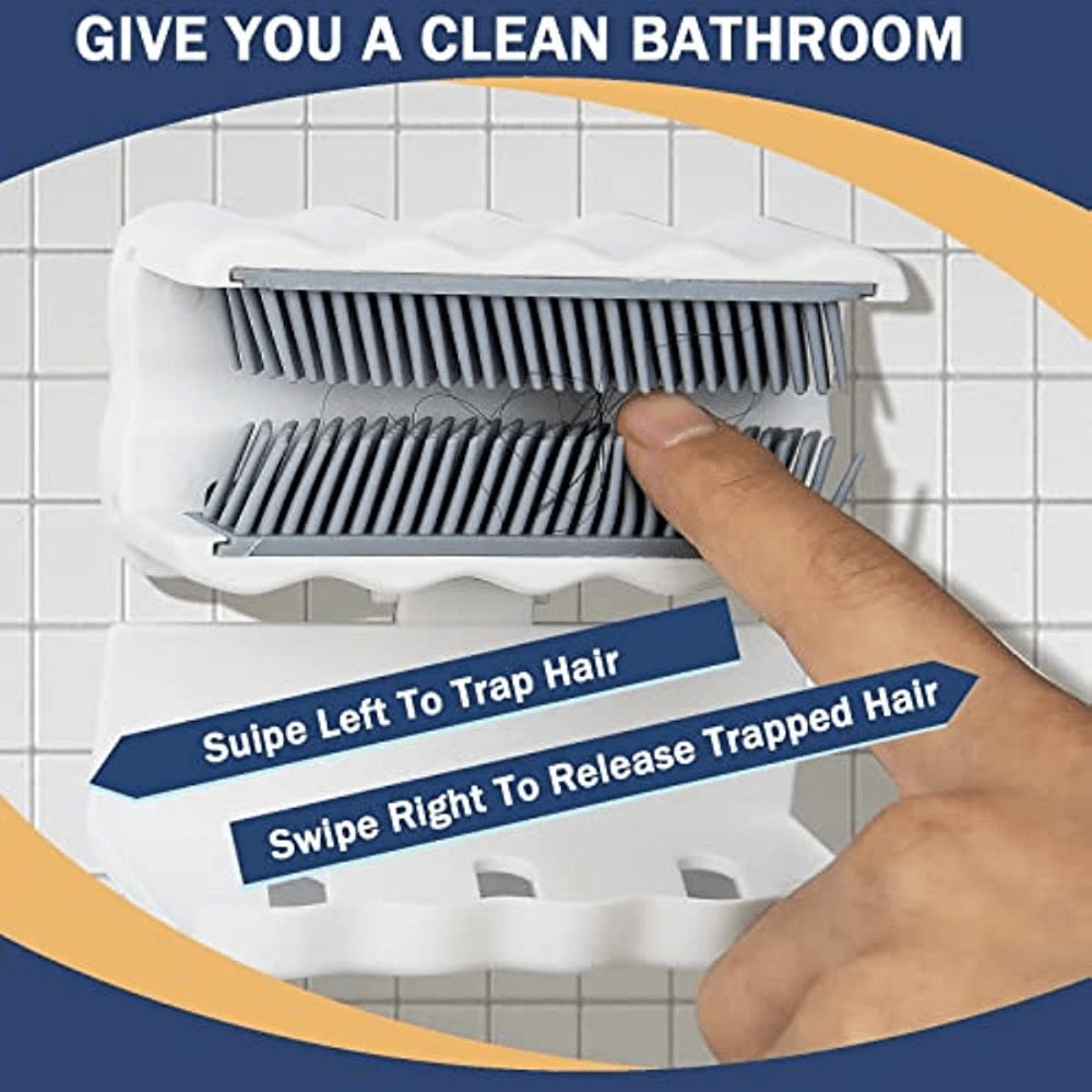 Premium Shower Hair Catcher - 1pc Set - Effectively Traps Hair, Prevents Clogs, Hassle-Free Cleaning for a Sparkling Shower