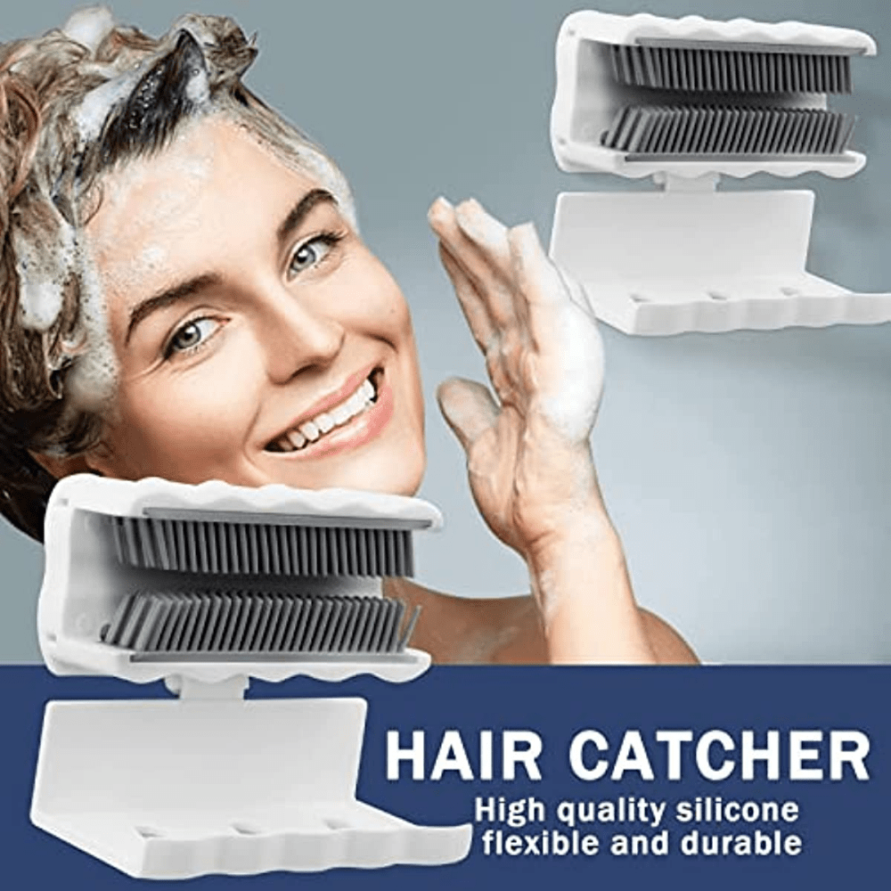 Premium Shower Hair Catcher - 1pc Set - Effectively Traps Hair, Prevents Clogs, Hassle-Free Cleaning for a Sparkling Shower