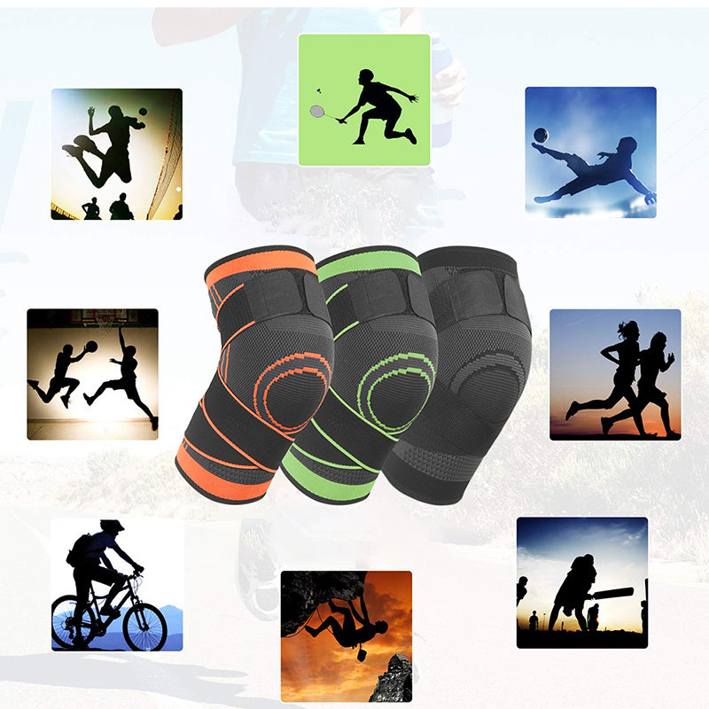 1PC High-Performance Knee Pad- Breathable, Adjustable Fit- Ideal for Running, Cycling & Outdoor Sports