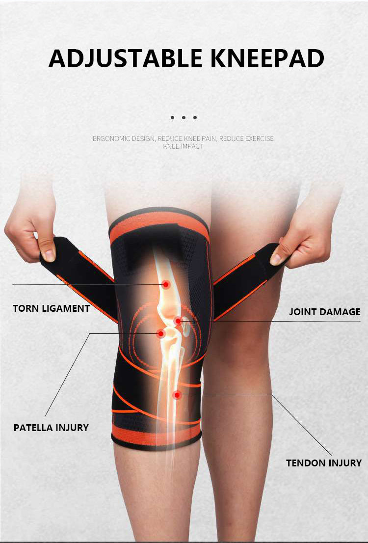 1PC High-Performance Knee Pad- Breathable, Adjustable Fit- Ideal for Running, Cycling & Outdoor Sports