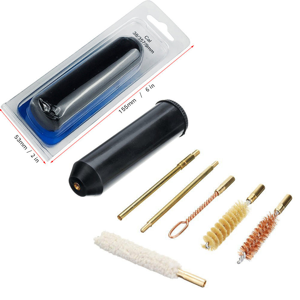 9mm Gun Cleaning Kit - High-Density Bristle Brush Set (6pcs) - Premium Firearm Maintenance Tool for Ultimate Weapon Care