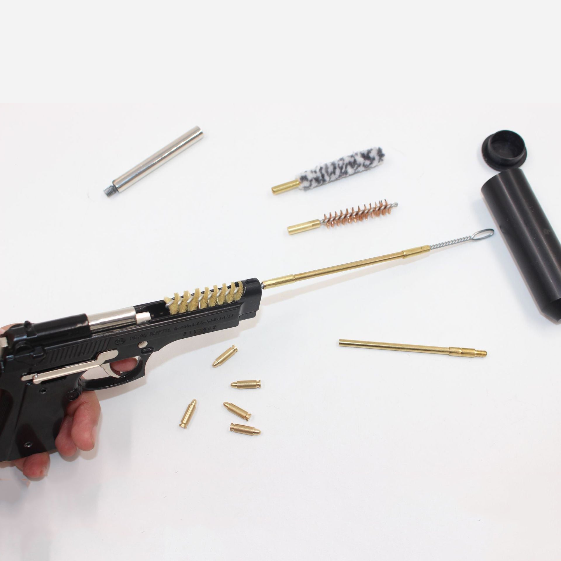 9mm Gun Cleaning Kit - High-Density Bristle Brush Set (6pcs) - Premium Firearm Maintenance Tool for Ultimate Weapon Care