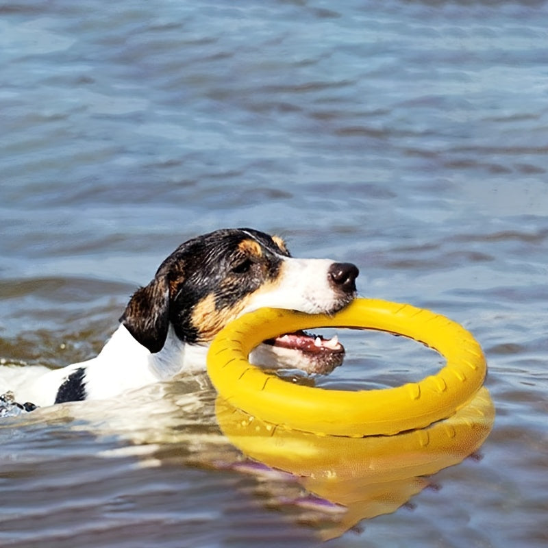 1pc Extra-Large Dog Flying Disc - Engaging Chew-resistant Toy for Interactive Fun, Stimulating Exercise & Teeth Cleaning - Perfect for Outdoor Play with Your Pup!