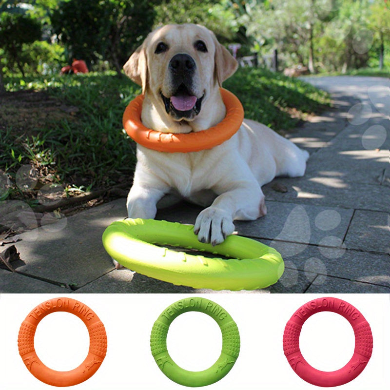 1pc Extra-Large Dog Flying Disc - Engaging Chew-resistant Toy for Interactive Fun, Stimulating Exercise & Teeth Cleaning - Perfect for Outdoor Play with Your Pup!