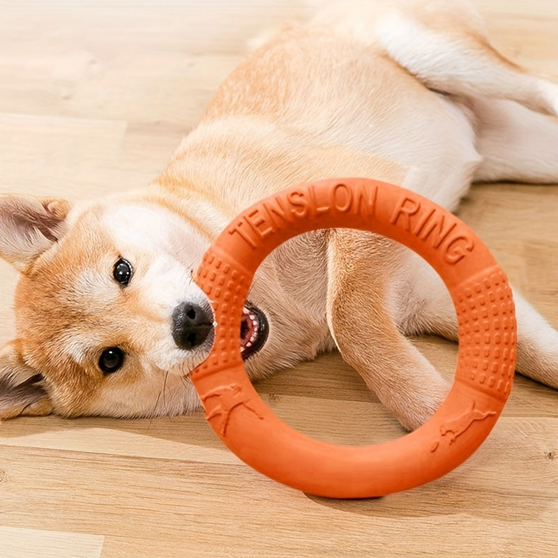 1pc Extra-Large Dog Flying Disc - Engaging Chew-resistant Toy for Interactive Fun, Stimulating Exercise & Teeth Cleaning - Perfect for Outdoor Play with Your Pup!