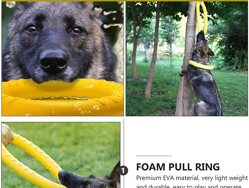 1pc Extra-Large Dog Flying Disc - Engaging Chew-resistant Toy for Interactive Fun, Stimulating Exercise & Teeth Cleaning - Perfect for Outdoor Play with Your Pup!
