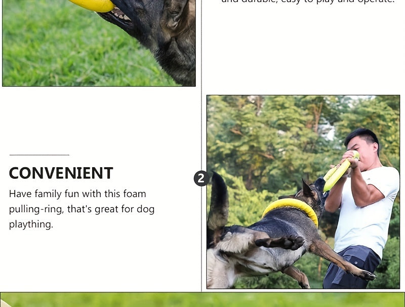 1pc Extra-Large Dog Flying Disc - Engaging Chew-resistant Toy for Interactive Fun, Stimulating Exercise & Teeth Cleaning - Perfect for Outdoor Play with Your Pup!