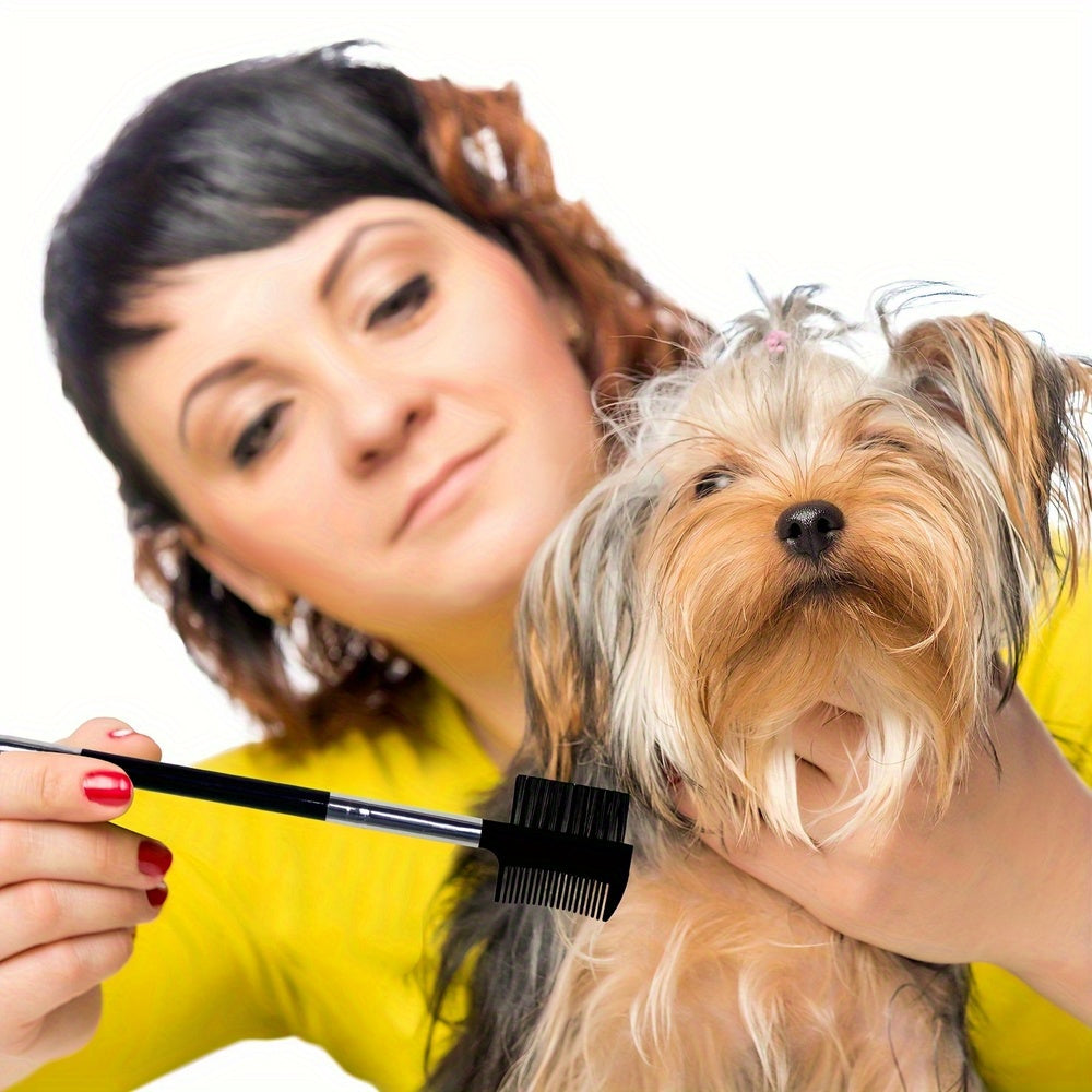 2PCS Dog Tear Comb, Double-Head Dog Eye Brush Dog Eye Cleaning Comb Brush Dog Facial Grooming Comb For Small Dog Cat Tear Stain Remove