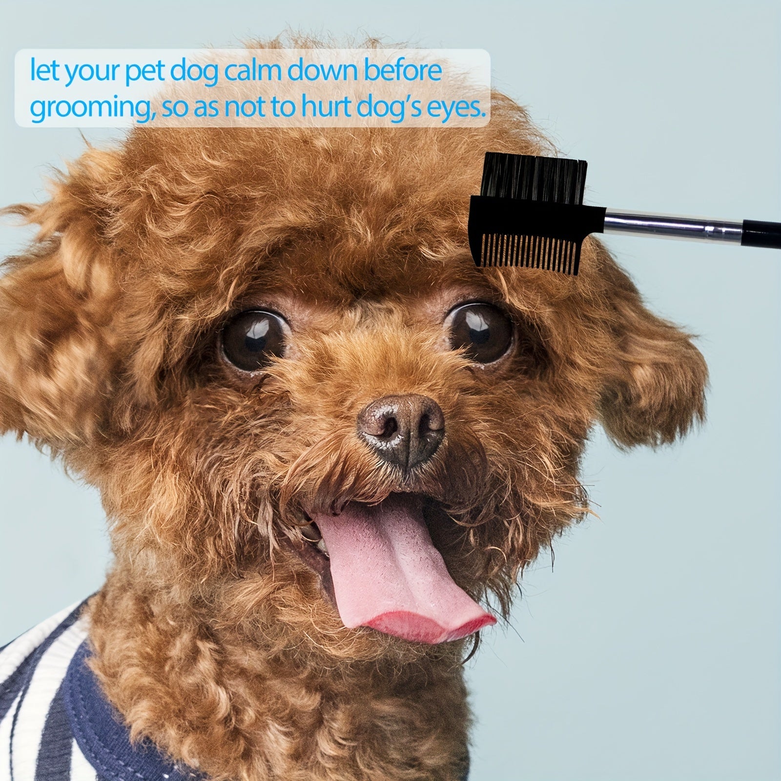 2PCS Dog Tear Comb, Double-Head Dog Eye Brush Dog Eye Cleaning Comb Brush Dog Facial Grooming Comb For Small Dog Cat Tear Stain Remove
