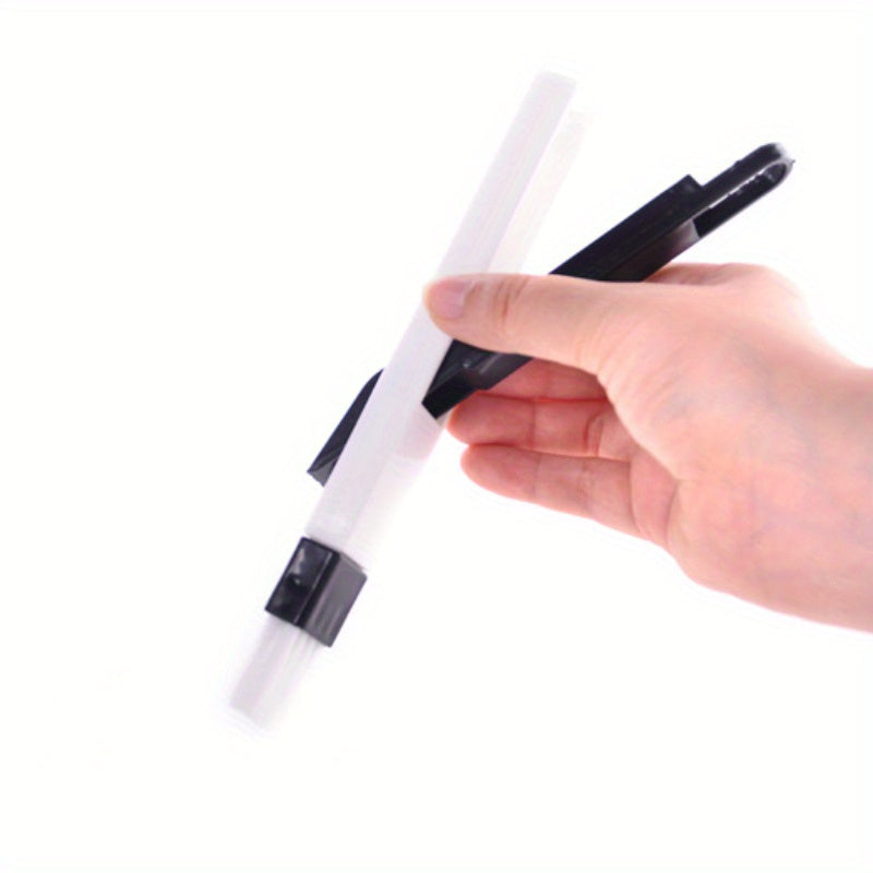 Versatile Crevice Cleaning Brush with Dustpan - Perfect for Window Tracks, Kitchen & Bathroom - No Batteries Required