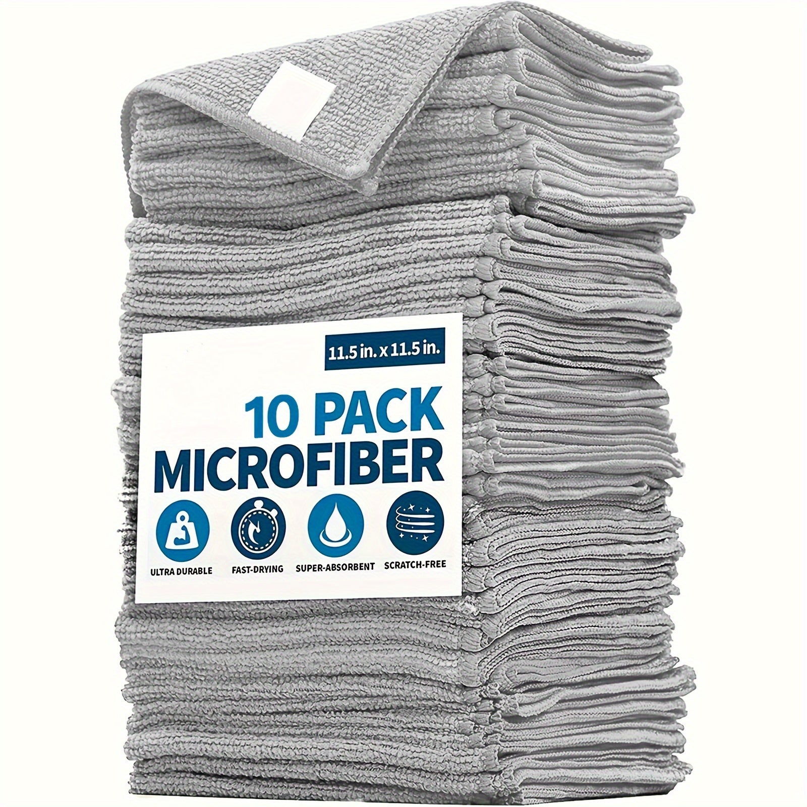 Microfiber Car Towel Set - Ultra-Absorbent, Quick-Drying, Lint-Free, Soft, and Gentle on Surfaces - Ideal for Cleaning and Drying Cars, Trucks, and SUVs - Made of Durable Polyester Material