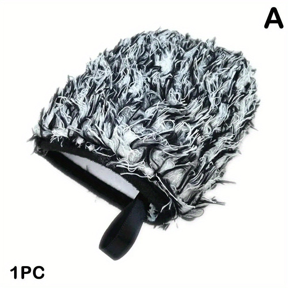 Two-sided Microfiber Wheel Detailed Washing Glove For Car Cleaning - Soft & Absorbent Microfiber - For Car Enthusiasts & Detailers - Perfect for Washing Cars & Trucks