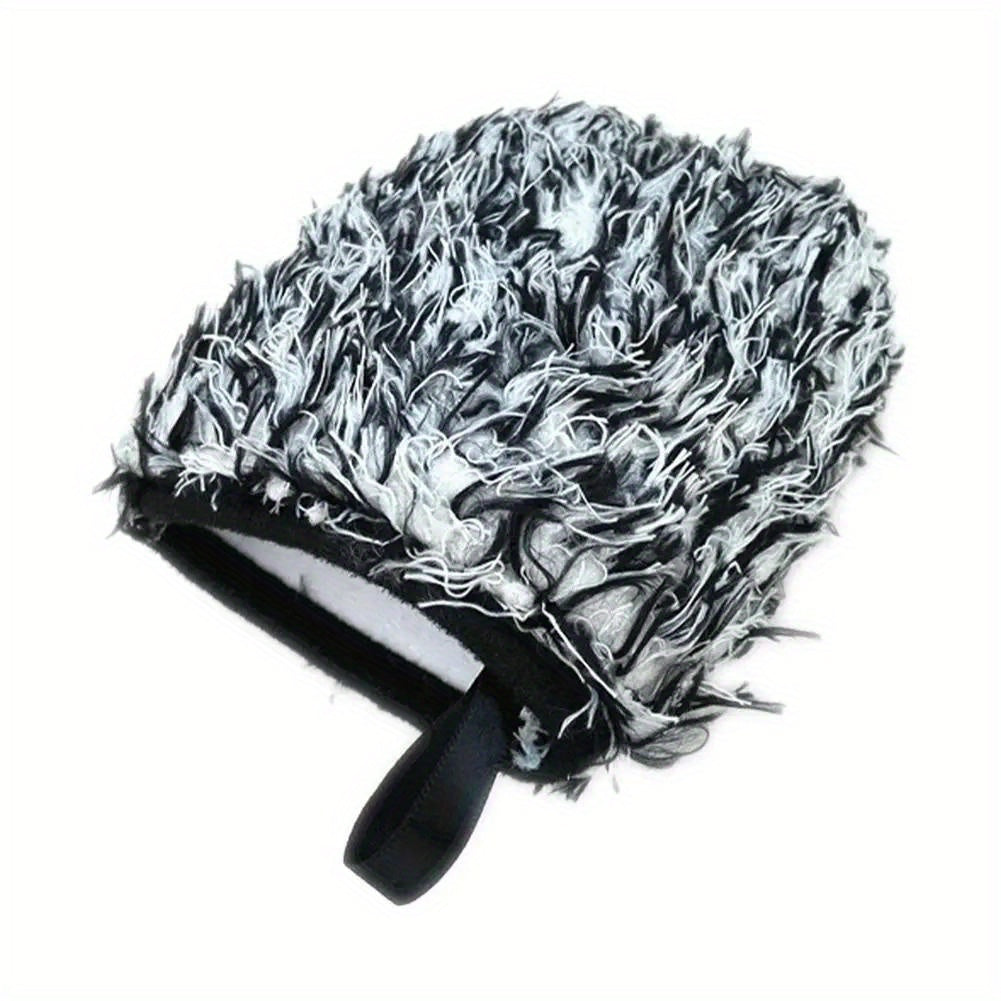 Two-sided Microfiber Wheel Detailed Washing Glove For Car Cleaning - Soft & Absorbent Microfiber - For Car Enthusiasts & Detailers - Perfect for Washing Cars & Trucks