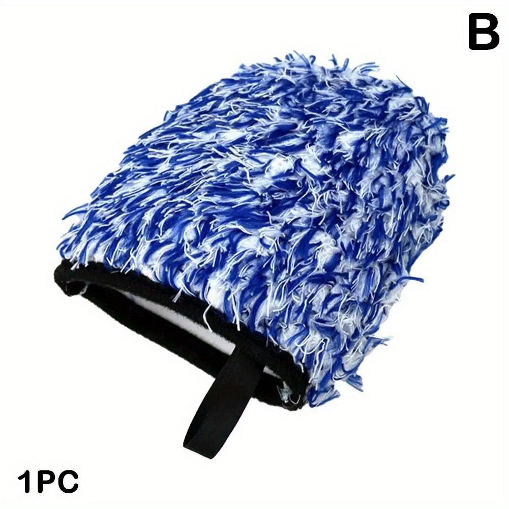 Two-sided Microfiber Wheel Detailed Washing Glove For Car Cleaning - Soft & Absorbent Microfiber - For Car Enthusiasts & Detailers - Perfect for Washing Cars & Trucks