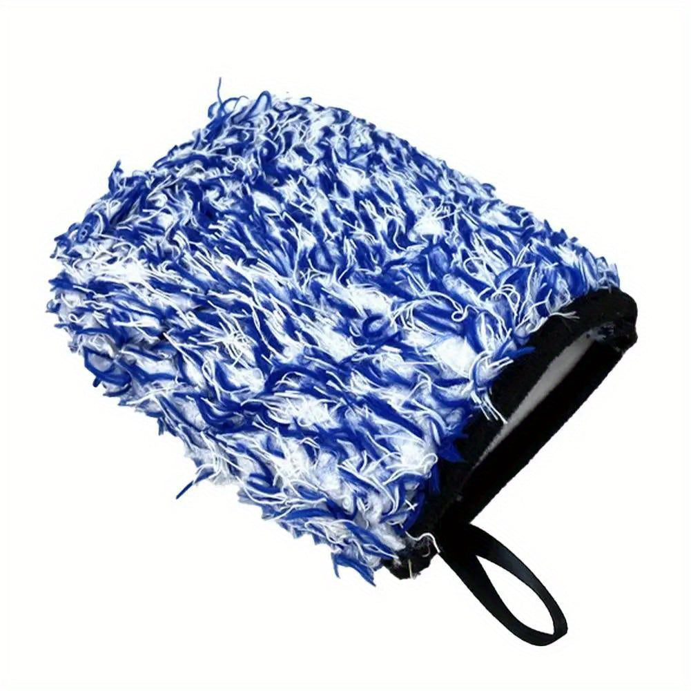 Two-sided Microfiber Wheel Detailed Washing Glove For Car Cleaning - Soft & Absorbent Microfiber - For Car Enthusiasts & Detailers - Perfect for Washing Cars & Trucks