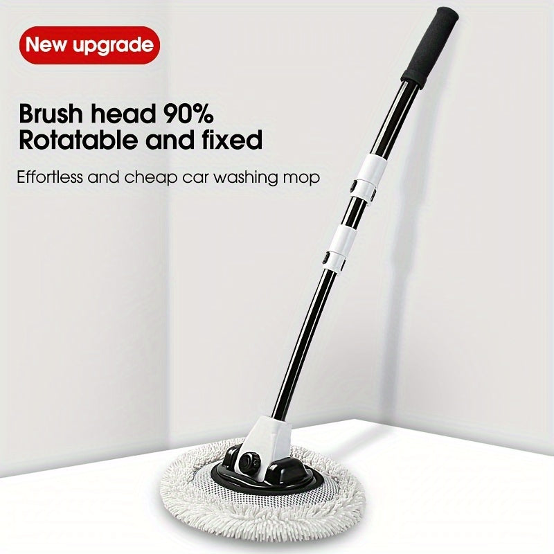 Cleaning Tools for Car Washing, Including a Soft Chenille Mop And Brush Designed for Effective Maintenance