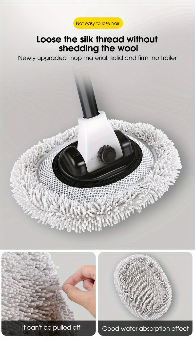 Cleaning Tools for Car Washing, Including a Soft Chenille Mop And Brush Designed for Effective Maintenance