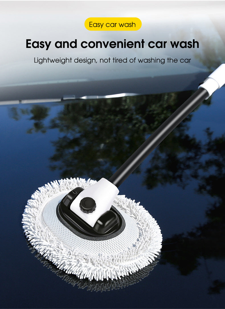 Cleaning Tools for Car Washing, Including a Soft Chenille Mop And Brush Designed for Effective Maintenance