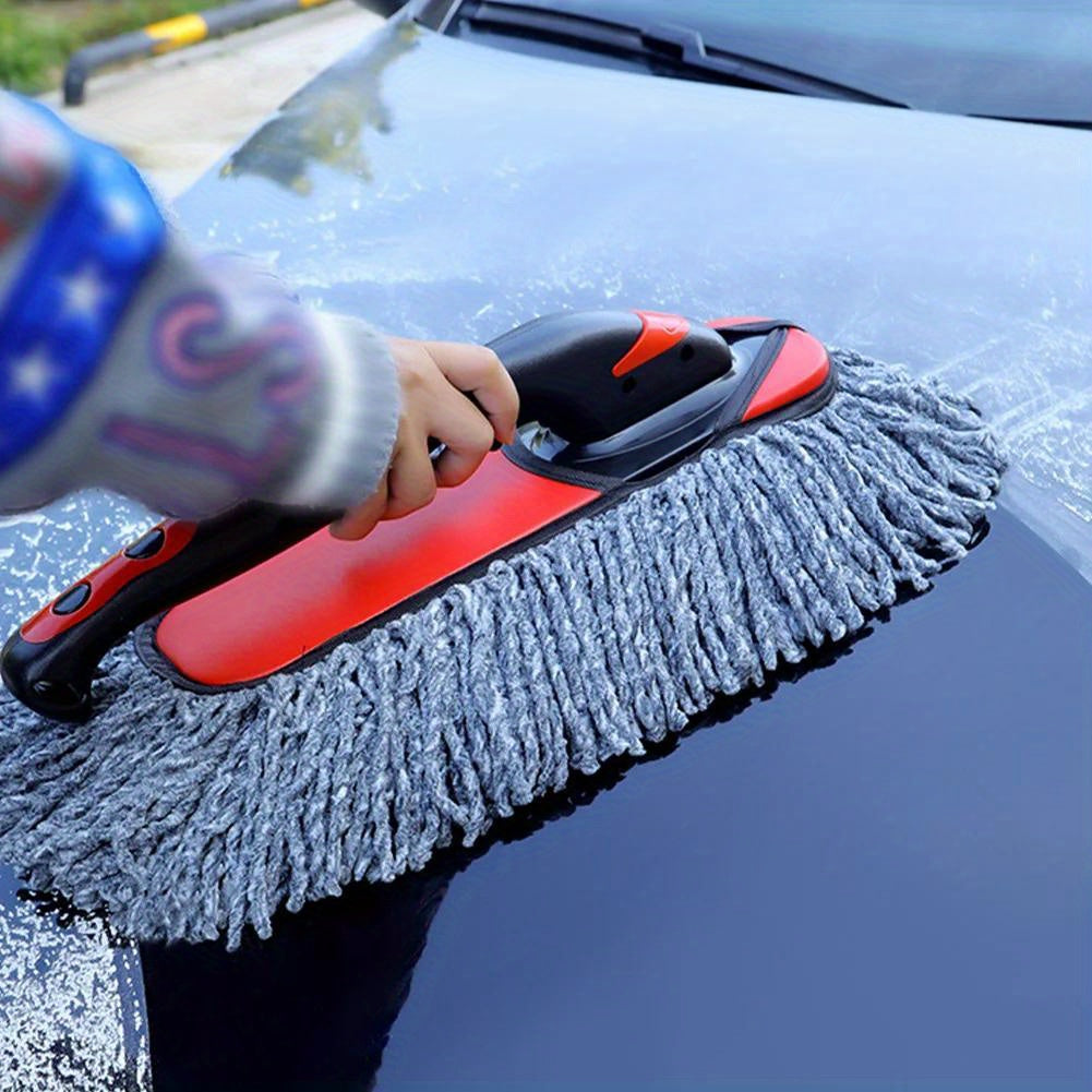 Extendable Handle Car Duster - Soft Non-Scratch Cleaning Brush for Car & Home Dusting - Removable Dust Remover Tool
