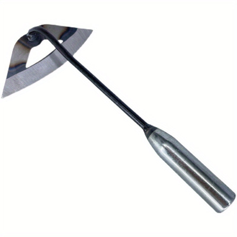 [All-Steel Weeding Rake] 1pc, All-Steel Hardened Hollow Hoe, Handheld Weeding Rake, Planting Vegetable Farm Garden Agriculture Tool Weeding Accessories